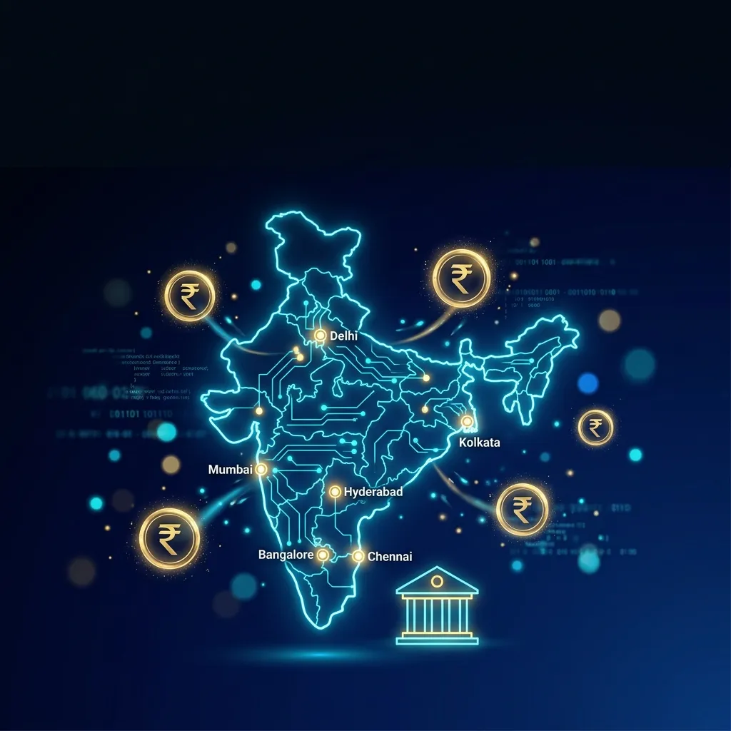 Indian city skyline at dusk — IFSC code finder for all bank branches across India